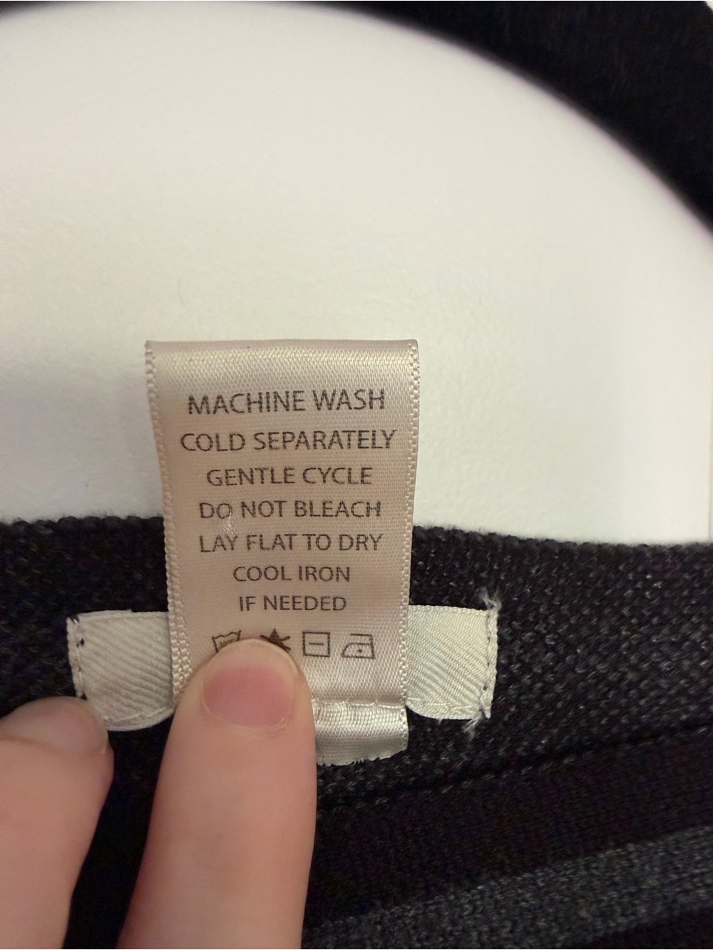 Max Studio Black Skirt with Gray Stripes - Picture 4 of 4